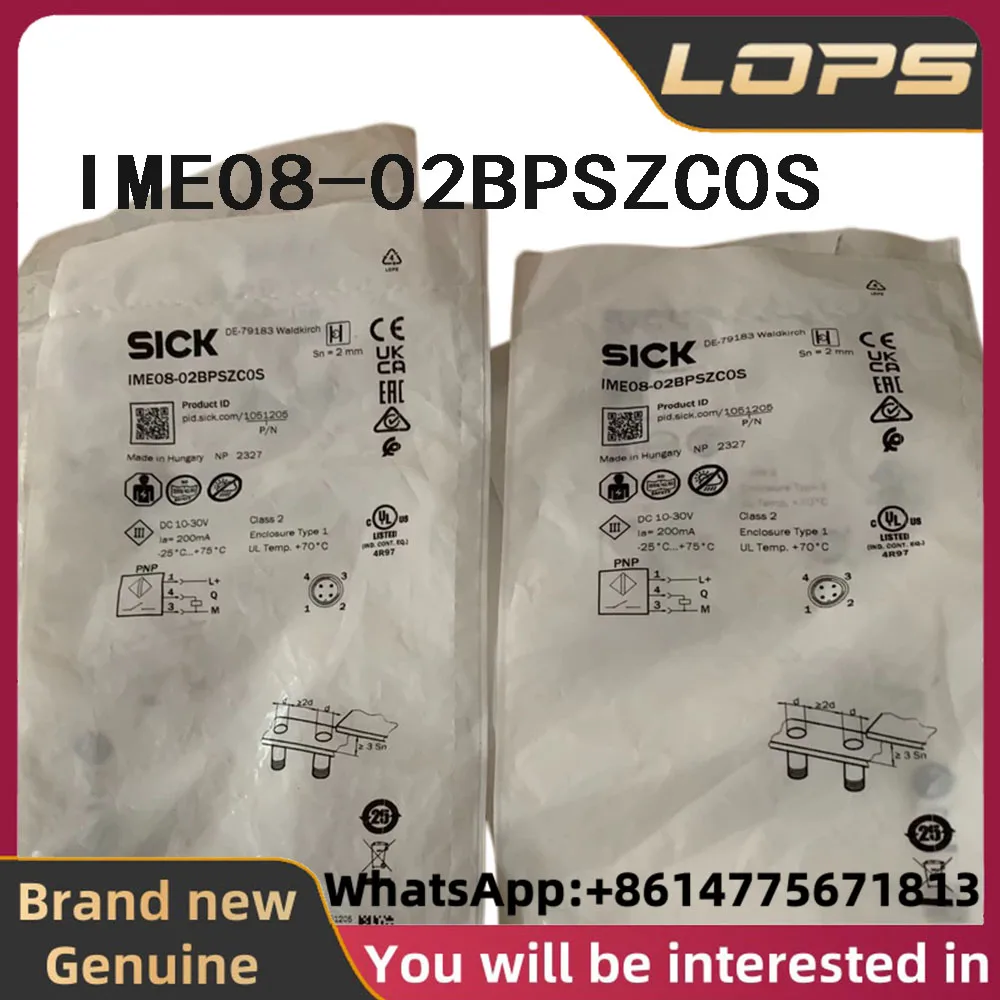 IME08-02BPSZC0S Brand new original SICK proximity switch sensor part number 1051205 in stock, welcome to consult