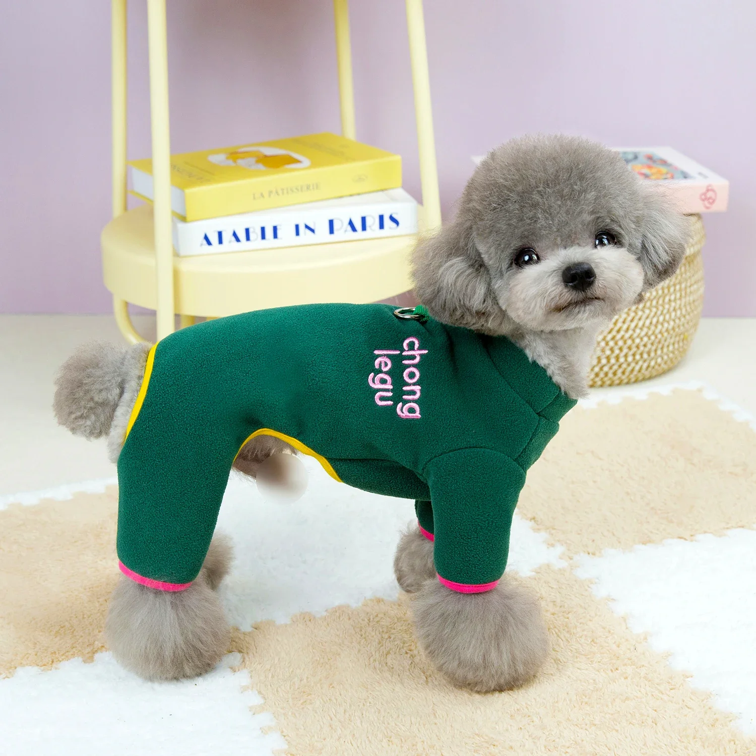 Warm Pet Dog Jumpsuit Clothes Soft Small Medium Puppy Pajamas Outfit Cat Clothing Pet Supplies