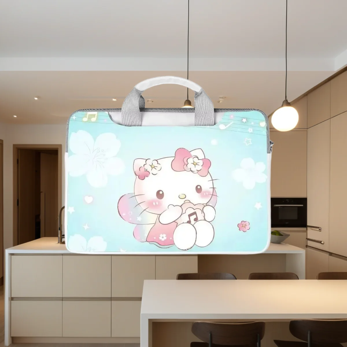

Cartoon Hello Kitty Kurome Laptop Bag 12 13 14 15 15 16 Inch Laptop Sleeve for Macbook Computer Handbag Storage Bag Holiday Gift