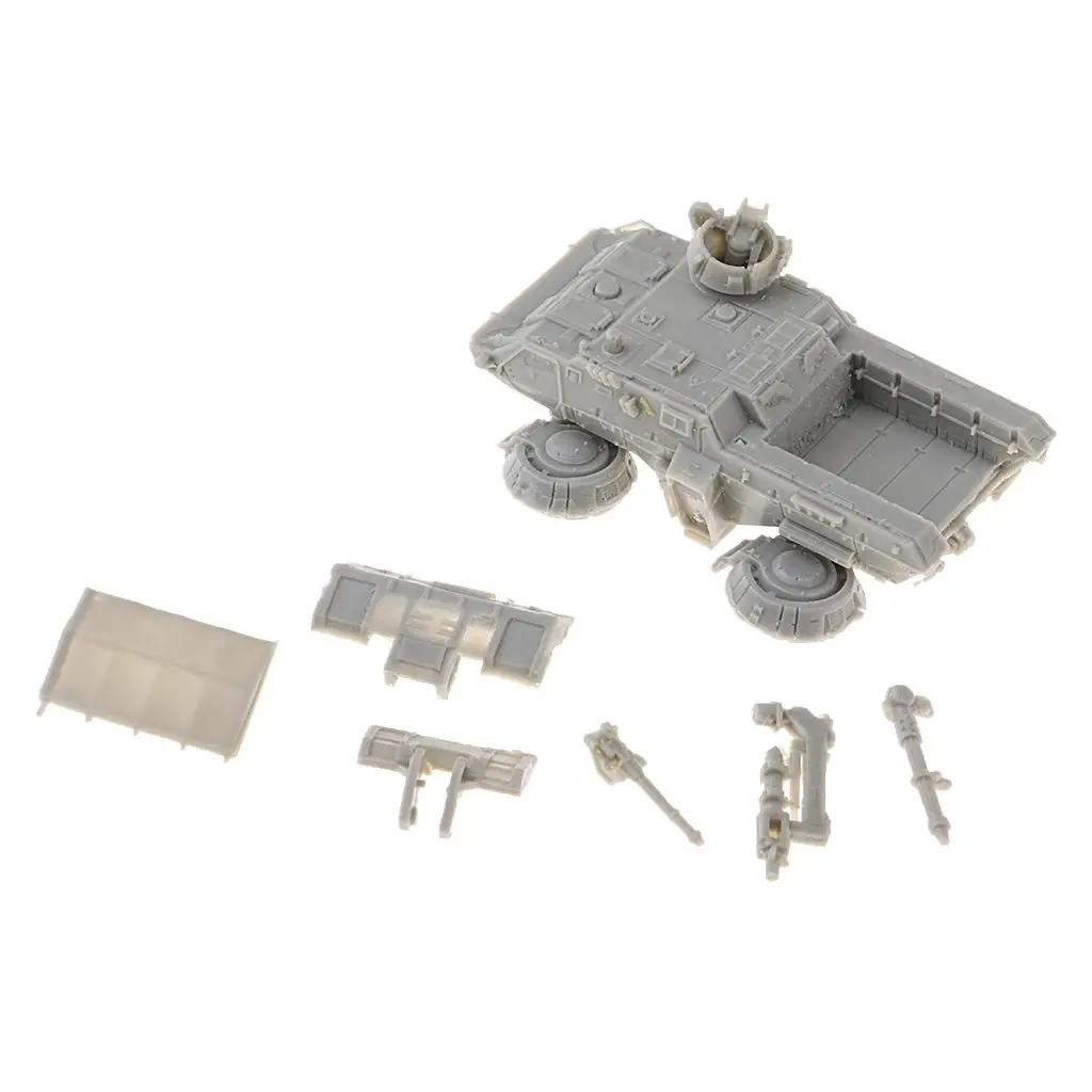 1:144 Scale Resin Hover Truck DIY Soldier Scene Accessory