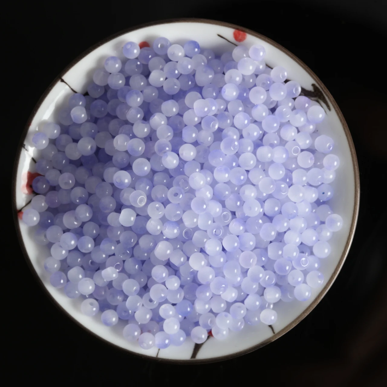 4mm Blue Purple Round Glass Beads Loose Beads For DIY Handmade Bracelet Necklace Earrings Jewelry Making Beading Accessories