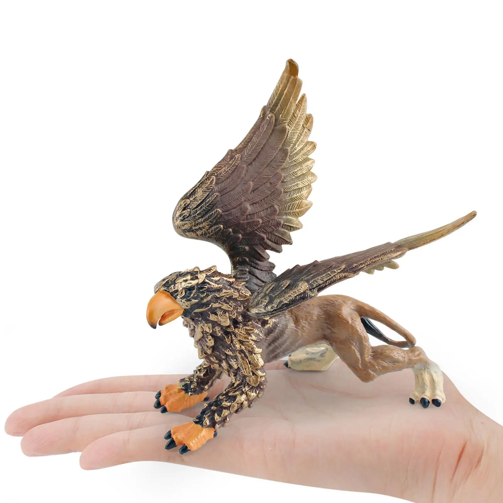 Realistic Griffin Figurines Greek Mythology Ancient Wildlife Animal for Ages 5 6 7 8 Years Old Children Yard Scene Ornament