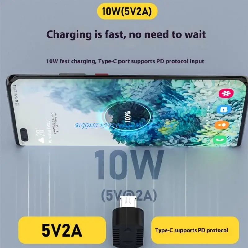 90 graus USB Tipo C para USB Adaptador 5V 2A Construção carregamento rápido