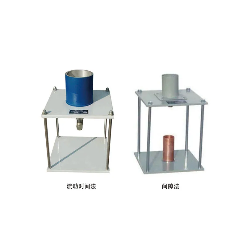 Gap rate method, flow time method, aggregate tester, fine aggregate angular degree, test instrument