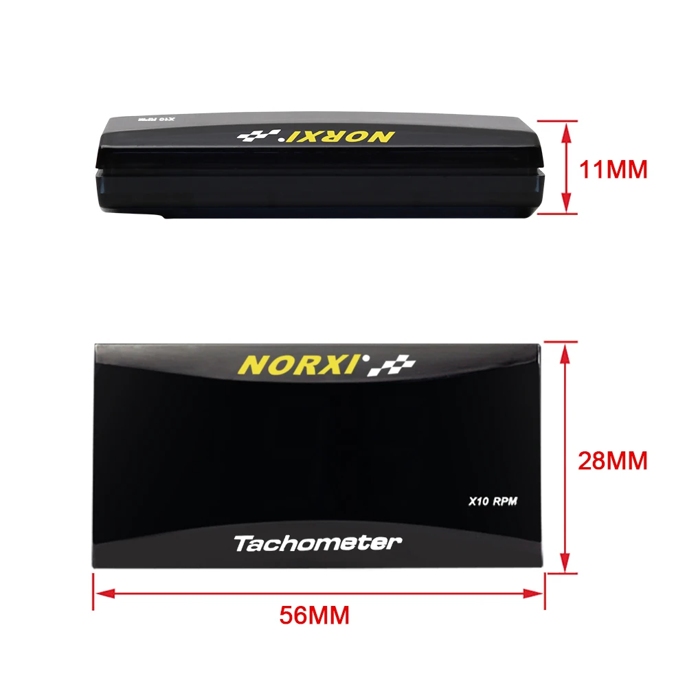 Mini medidor Digital de rpm para motocicleta, motor fueraborda con pantalla de retroiluminación, medidor de tacho NORXI