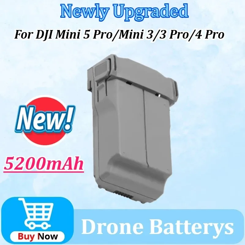 

Newly Upgraded 5200mAh Battery Plus for DJI Mini 5 Pro/Mini 3/3 Pro/4 Pro Long Battery Life for Mini Series Replacement Parts