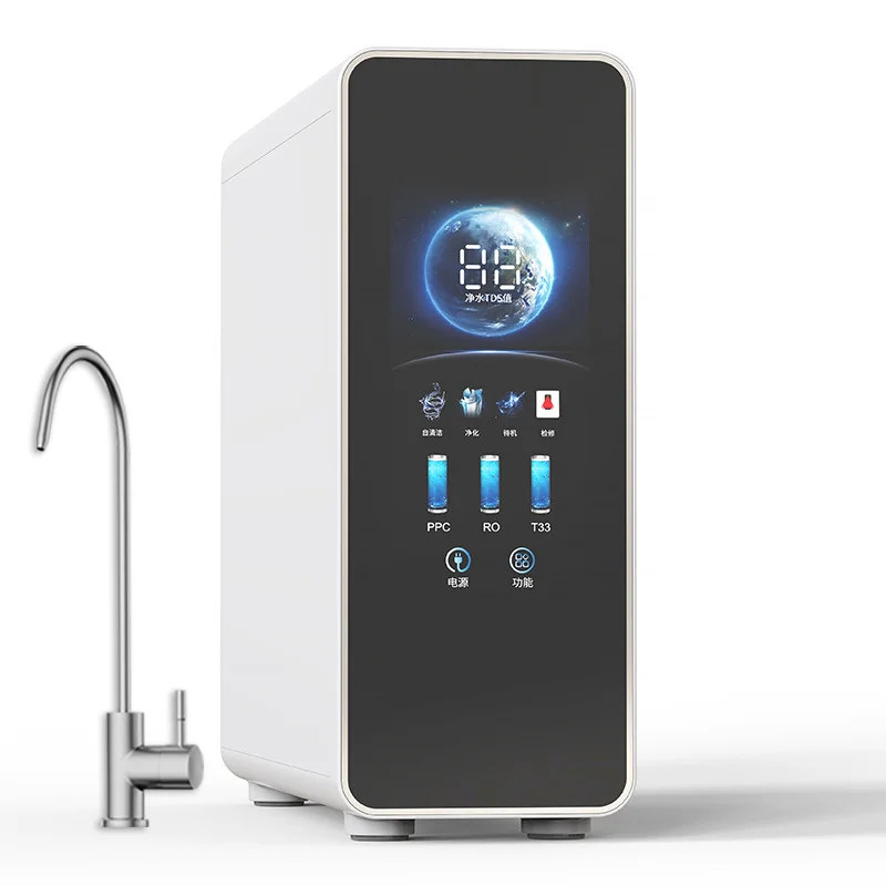 

Новый цветной TDS-дисплей, домашний очиститель воды, оборудование для чистой воды, 400/600/800GPD, система осмоса, щелочной ионизированный очиститель воды