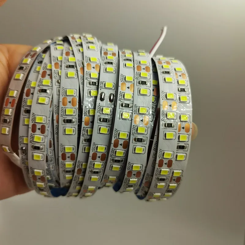 5M 2835 SMD Led Strip Light 12V 24V Flexible Diode Tape 120/180/240 LED Per Meter 3000K 4000K 6000K Tira Fita LED Ribbon