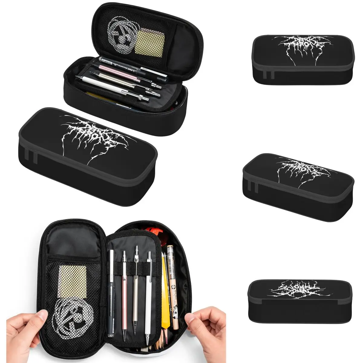 

Darkthrone Norwegian Black Metal Band Pencil Cases Large Capacity Pen Bags Pen Box Pencil Pouch For Boys Girls Students School