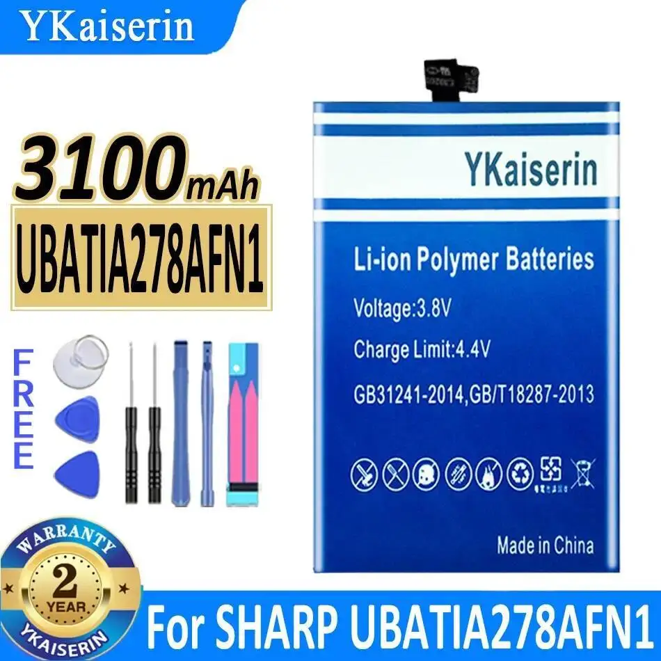 

3100Mah Mobile Phone Battery Premium Replacement For Sharp UBATIA278AFN1 Shv34