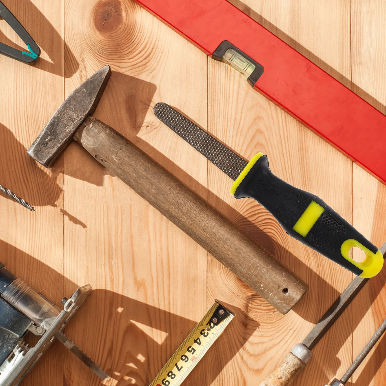 

2Pcs Antislip File Handle Comfortable Grip Durable Plastic Cutter Tool for Various File Sizes and Types Craft Making