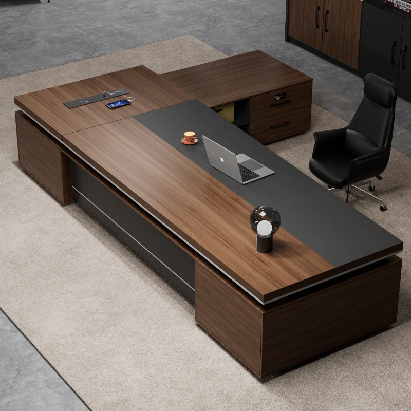 CEO desk,boss table,office Furniture,New Office Furniture Double-Cabinet And Chair Set, Simple Modern CEO , Executive , Supervis