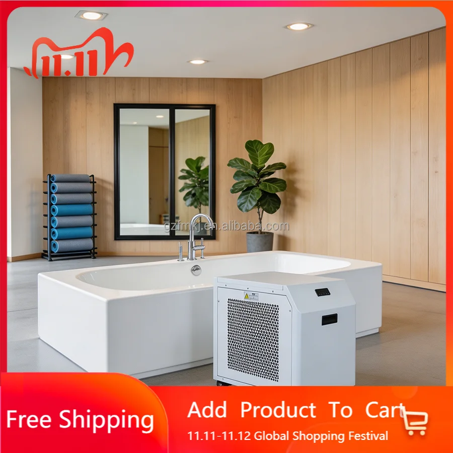 LCD Touch Chiller Heater Compressor Pump Motor R410A 3-42C Auto Remote Energy Saving 0.5-3h.p
