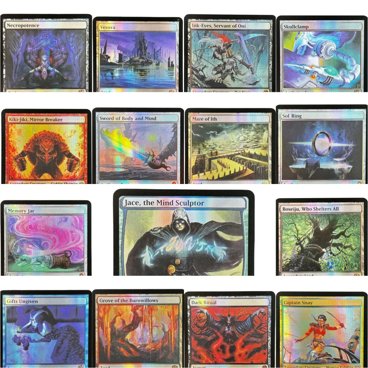 

Foil (Necropotence/Tinker/ Memory Jar) TCG Magical Proxy Cards Top Quality Proxy Gathering Board Playing Game Trading Cards