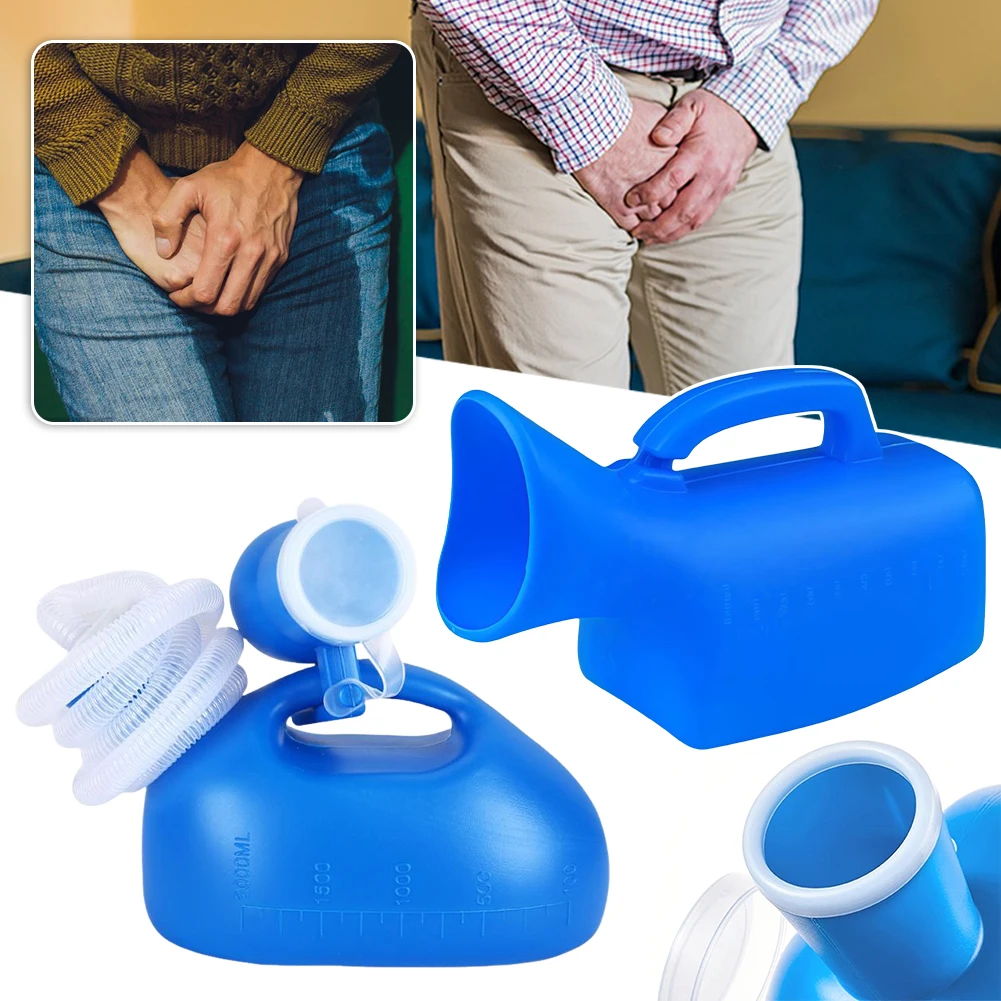 Large Capacity Urinal Bottle,Leak-Proof Splash-Proof Portable Potty Pee Bottle,Non-Slip Urination Device for Bedridden Patients