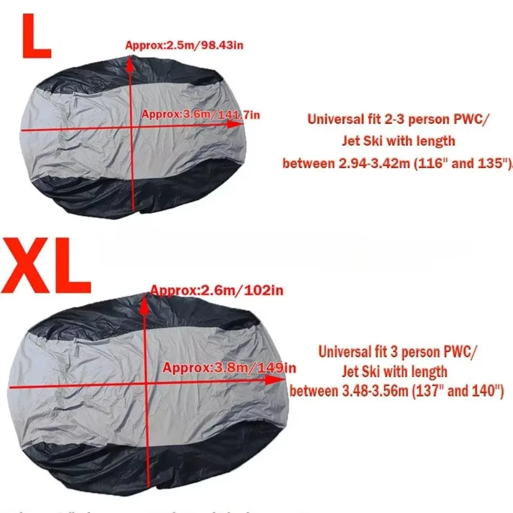 Cubierta impermeable para barco con Motor 600D, cubierta remolcable para barco a Motor Sea Doo GTI, Jet Ski, para Yamaha WaveRun