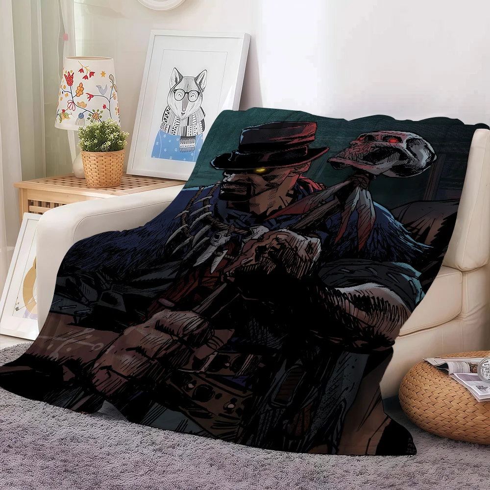 بطانية Game Blood West ناعمة وصديقة للبشرة لسرير الأريكة ومفرش السرير لجميع المواسم