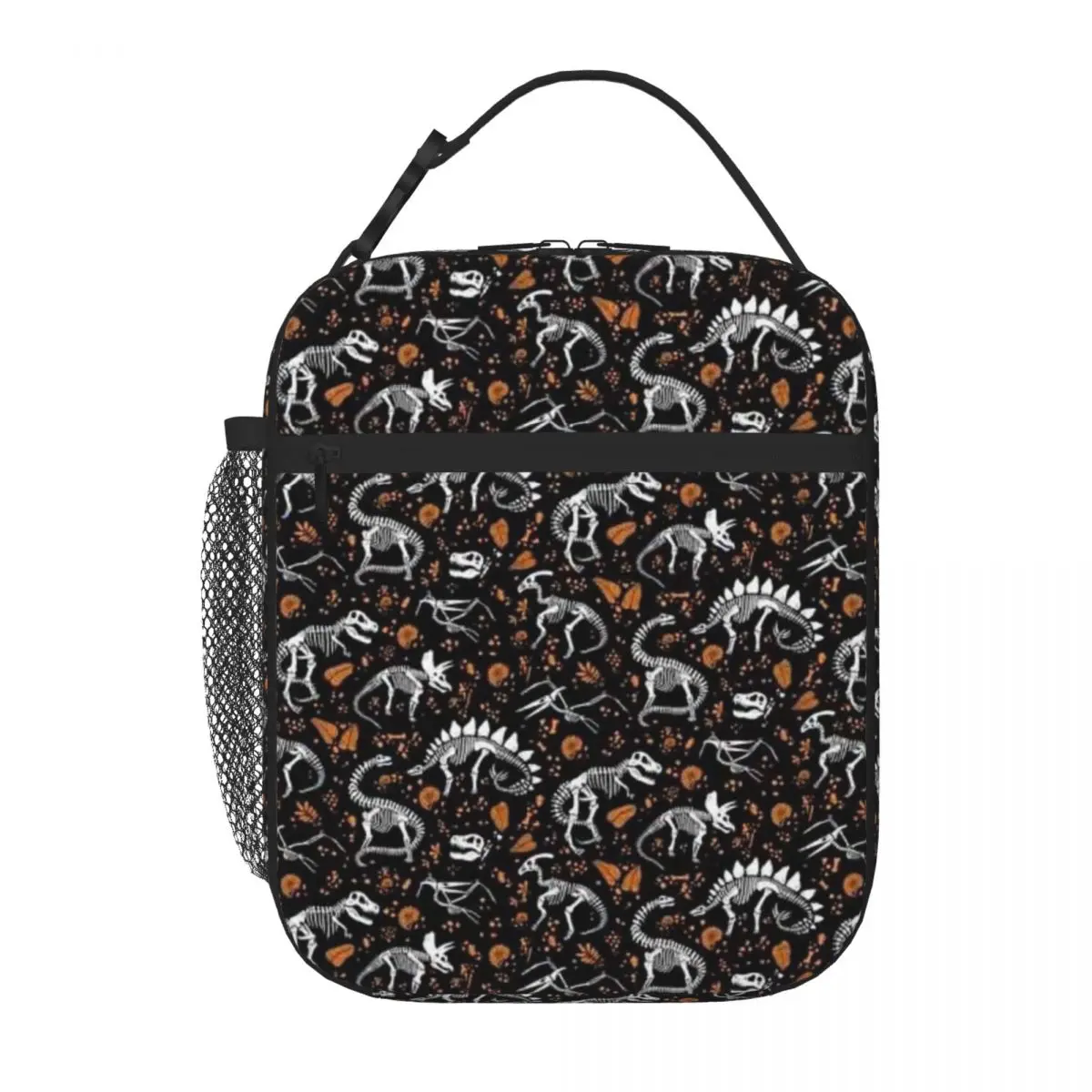 Bestselling Excavated Dinosaur Fossils - Halloween School Style Foldable Lunch Bag Kindergarten Snack Cooler Tote
