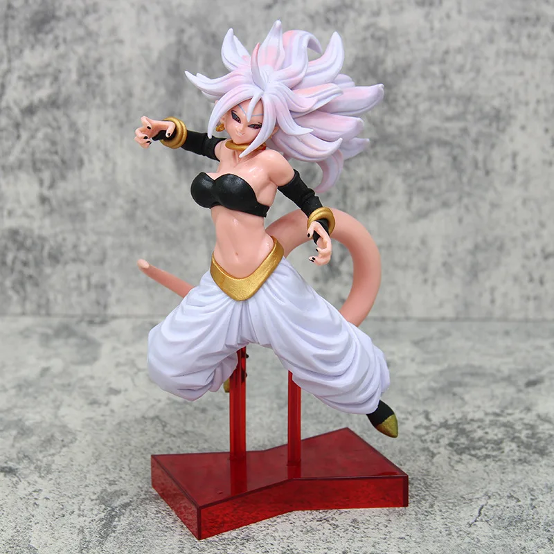 

Фигурка Dragon Ball Android 21, женская фигурка Majin Buu, модель из ПВХ, в коробке, версия из аниме-фильма, коллекционная статуэтка для любителей аниме