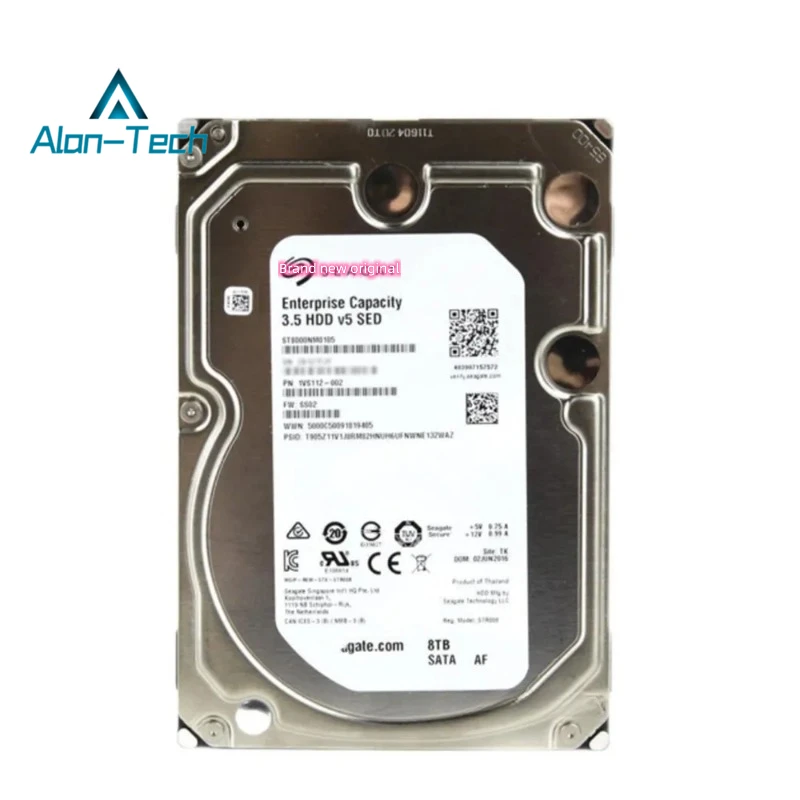 Disco rígido SATA III para S-Eagate NAS, 8TB, 7200RPM, Cache de 256MB, 6.0 Gbps, 3.5 ", 100% testado, envio rápido, ST8000NM0105