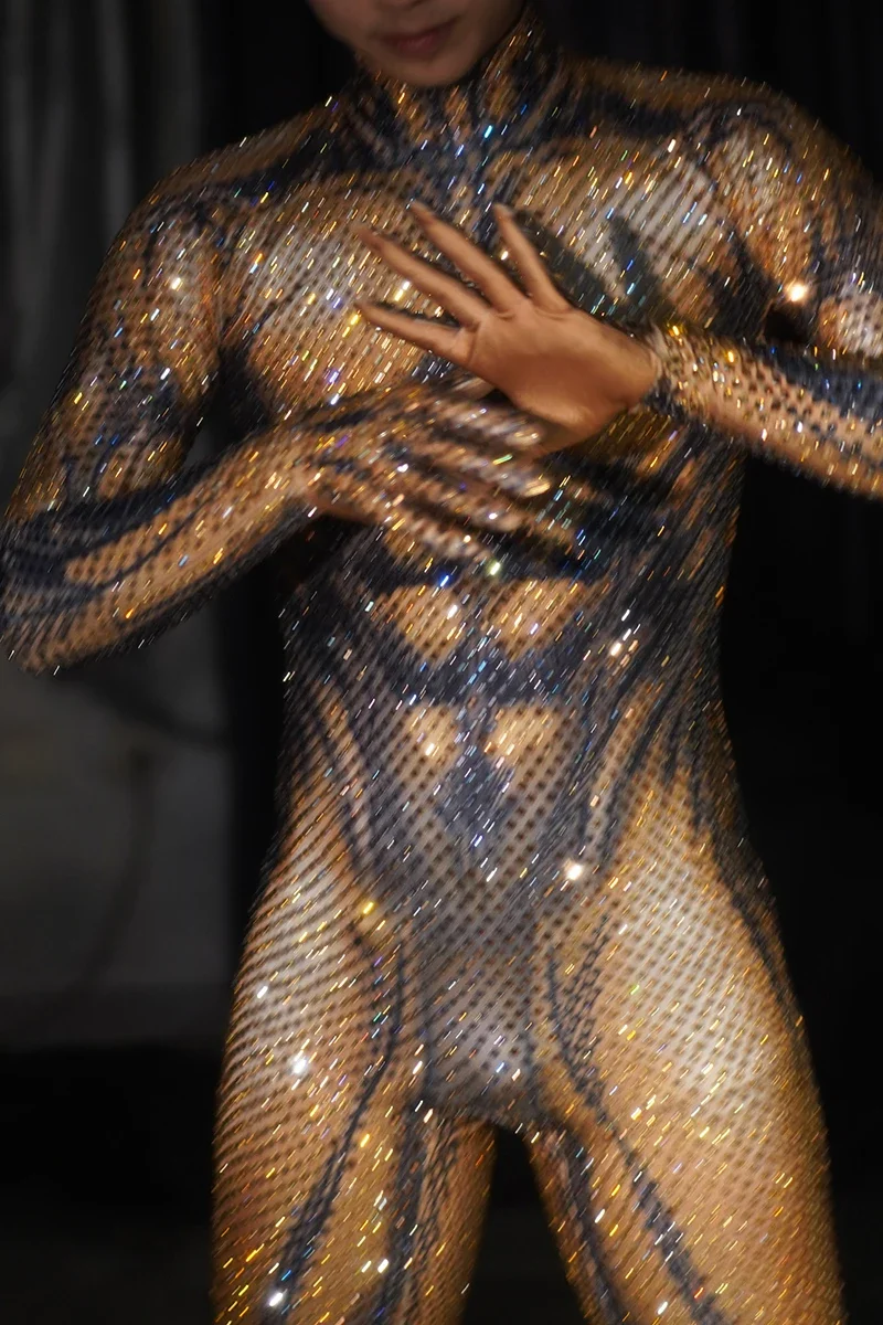 Costumes de Performance avec Strass pour Homme, Tenue de Discothèque, Bar, Dj, Pole Dance, Drag Queen, 2024