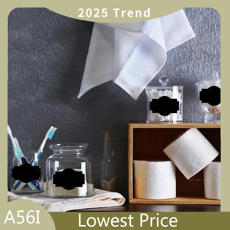 ABDD 300PCS Chalkboard Labels Erasable Reusable Rectangle Blackboard Stickers Irregularly Shaped Name Tags