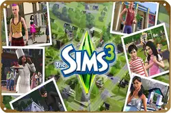 The Sims 3 Game Poster Vintage Metal Tin sign Logo Family Club Bar Cafe Bedroom Art Wall Decoration Gift 8x12 inches