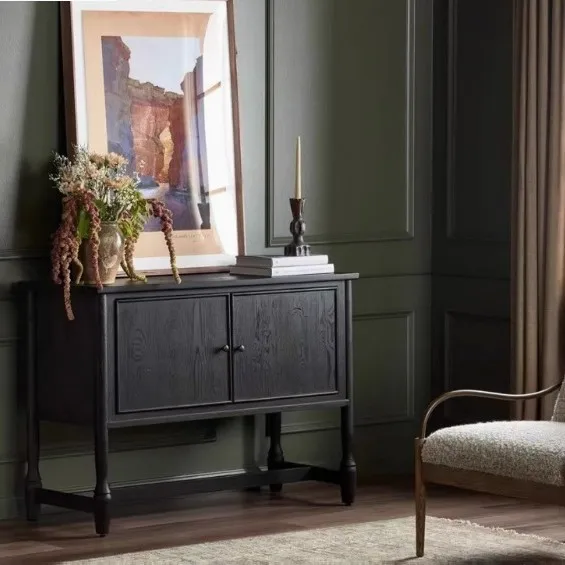 

Solid wood dining side cabinet Living room side cabinet Storage cabinet