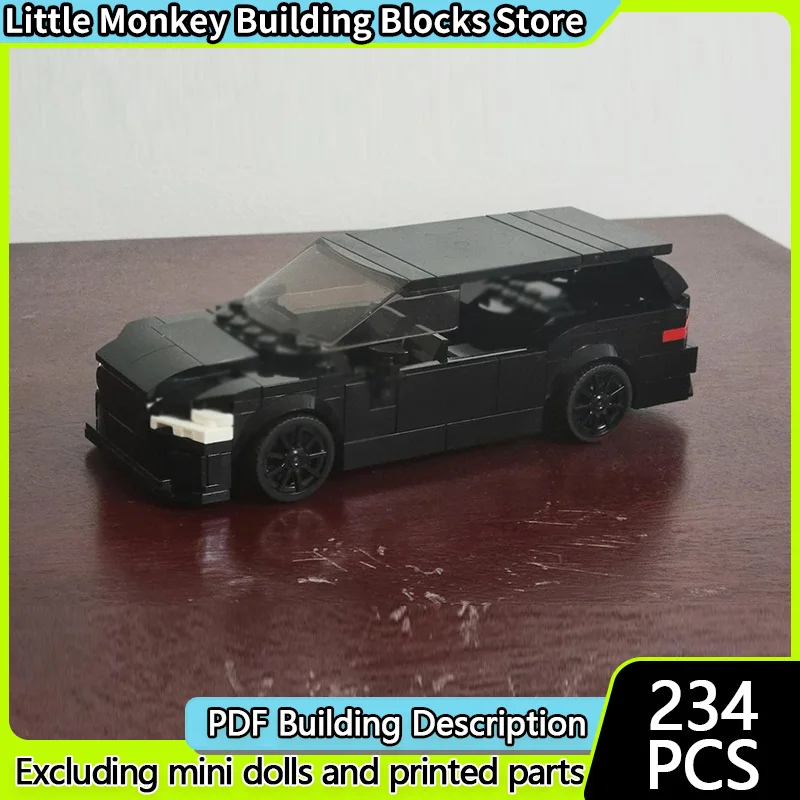 

Модель скоростного гоночного автомобиля MOC, строительные кирпичи, гибридная станция, универсал, модульная технология, детские праздничные подарки, сборка игрушек, костюм