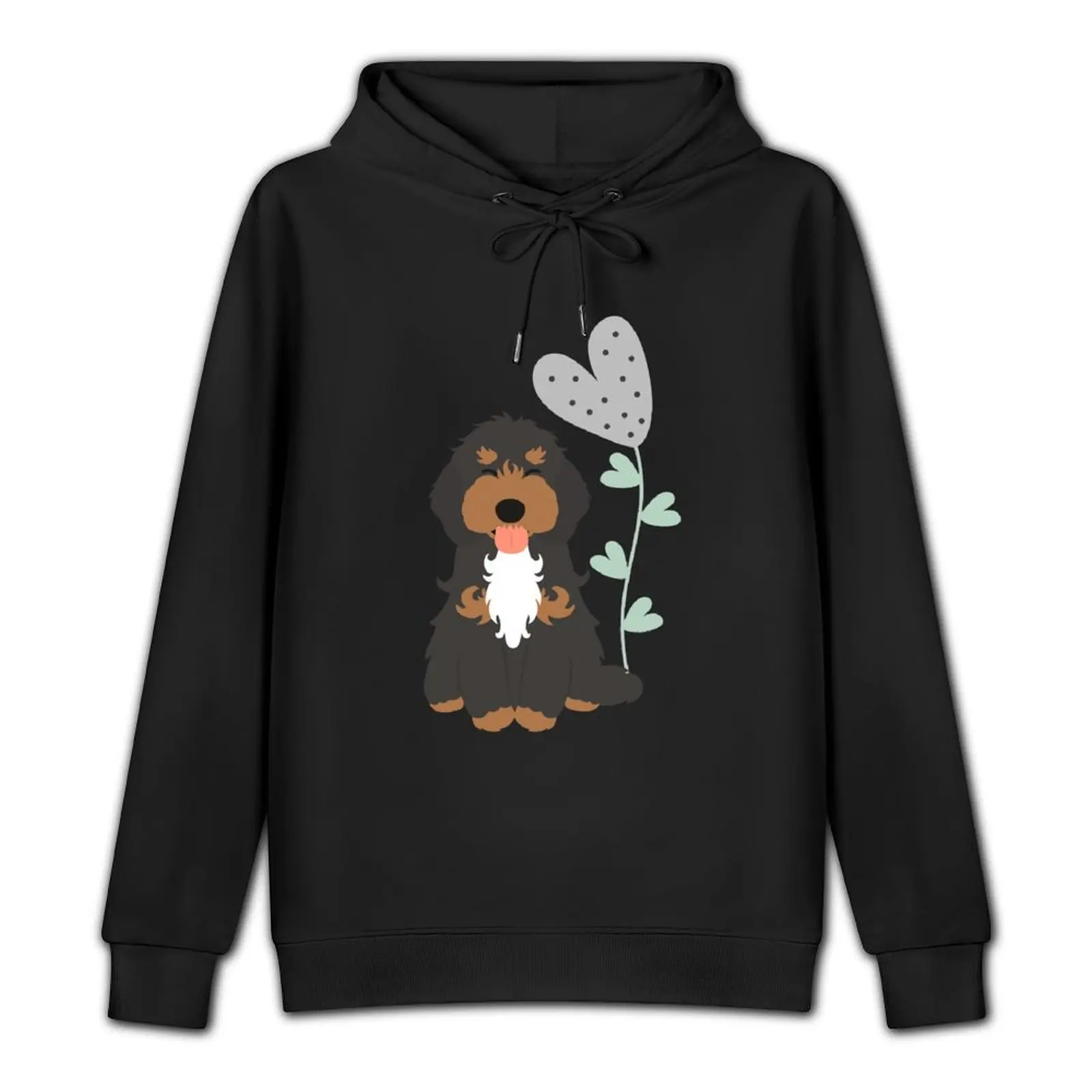 Love Black and Tan Tricolor Cockapoo Cavapoo Cavoodle Pullover Hoodie autumn clothes autumn autumn new products new hooded tee