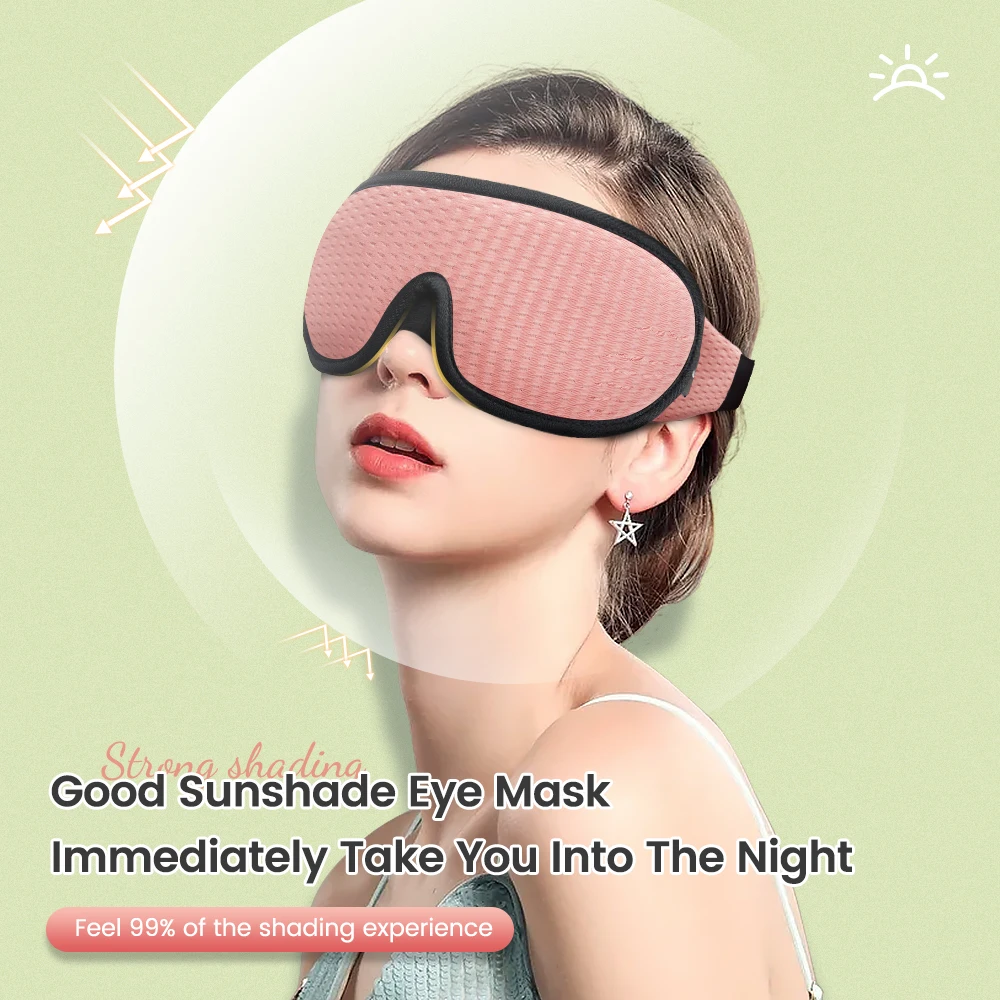 3D Sleeping Mask 100% Blackout Blindfold Sleep Mask for Eyes Smooth Sleep Eye Mask Sleeping Aid Eye Mask for Travel Slaapmasker