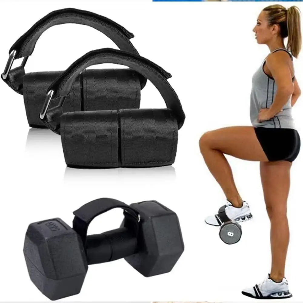 

Adjustable Dumbbell Foot Strap Comfortable Ankle Buckle Ankle Weights Bands Sturdy Shin Assist Weight Lifting Webbing