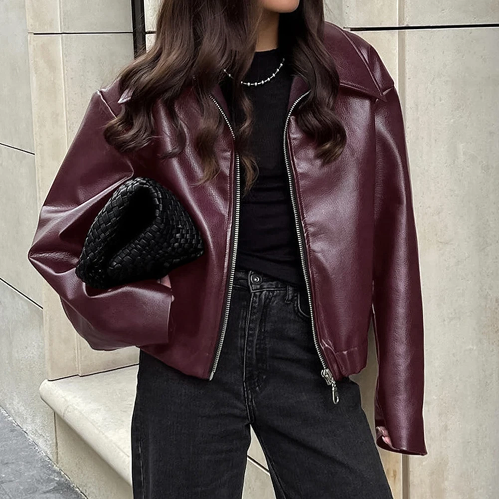 

Женская повседневная верхняя одежда, куртка с толстым лацканом с длинными рукавами и молнией для осенне-зимней уличной одежды, женские топы, повседневная одежда