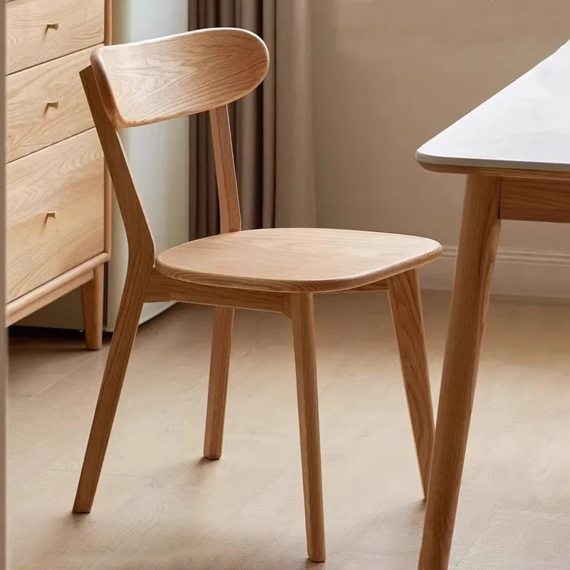 

HYS Furniture Study Restaurant Dining Table and Chair Solid Wood Home Leisure Backrest Leisure Chair Office Negotiation Chair