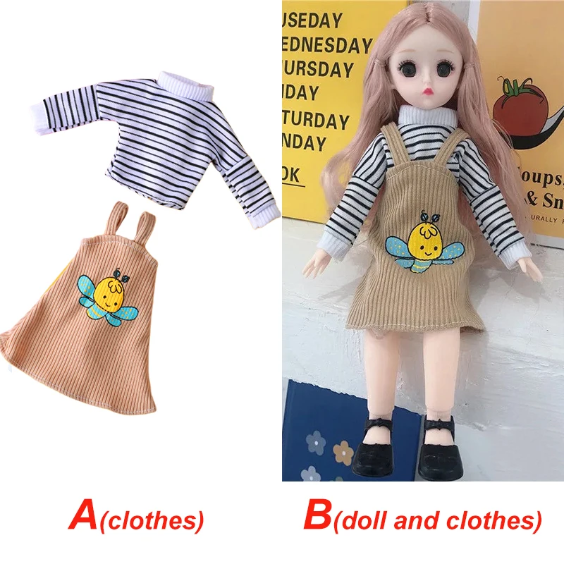 Modische Mädchen 30cm Puppe 1/6 bjd Puppe komplettes Set oder Kleidung Set Kinder-und Mädchens pielzeug Geschenk