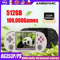 ANBERNIC RG353PS Retro Handheld Game Console 353P RK3566 3.5 INCH IPS LINUX WIFI/Bluetooth Video Games 512G 100000 Games PSP 450