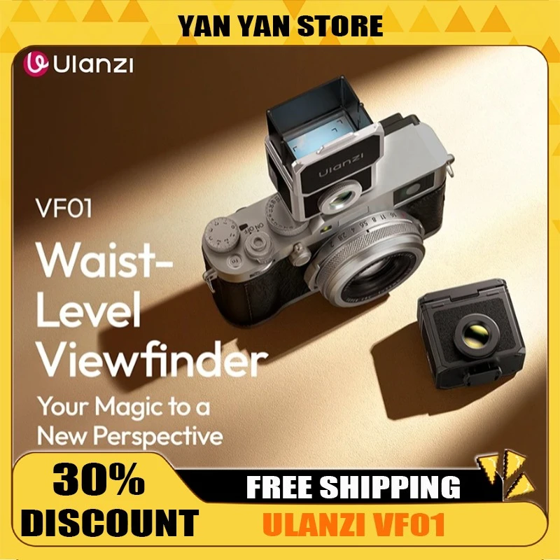 

Ulanzi VF01 Поясной видоискатель Универсальный для уличных пейзажей для Sony A6000 для Nikon Z30 для Canon R100 Комплекты камер