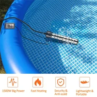 ¡Promoción! Calentador de agua de inmersión, calentador de piscina de 1500W con Control de interruptor, calentador de bañera con Control de temperatura inteligente Us P