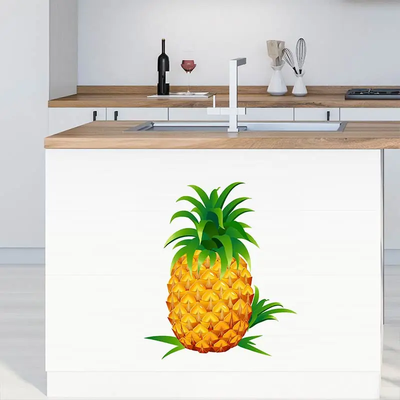 M409 Tempting Fresh Fruits And Vegetables Stickers Kitchen Decorative Dining Room Decals