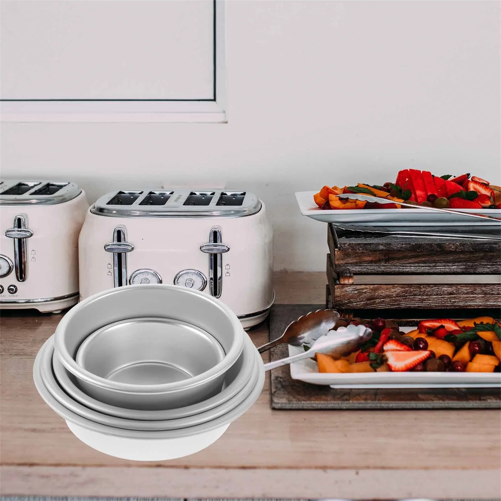 

5pcs Premium Aluminum Alloy Pudding Mold Egg Tart Cups Small Cake Molds For Diy Desserts Heat Resistant Baking Tool Kitchen