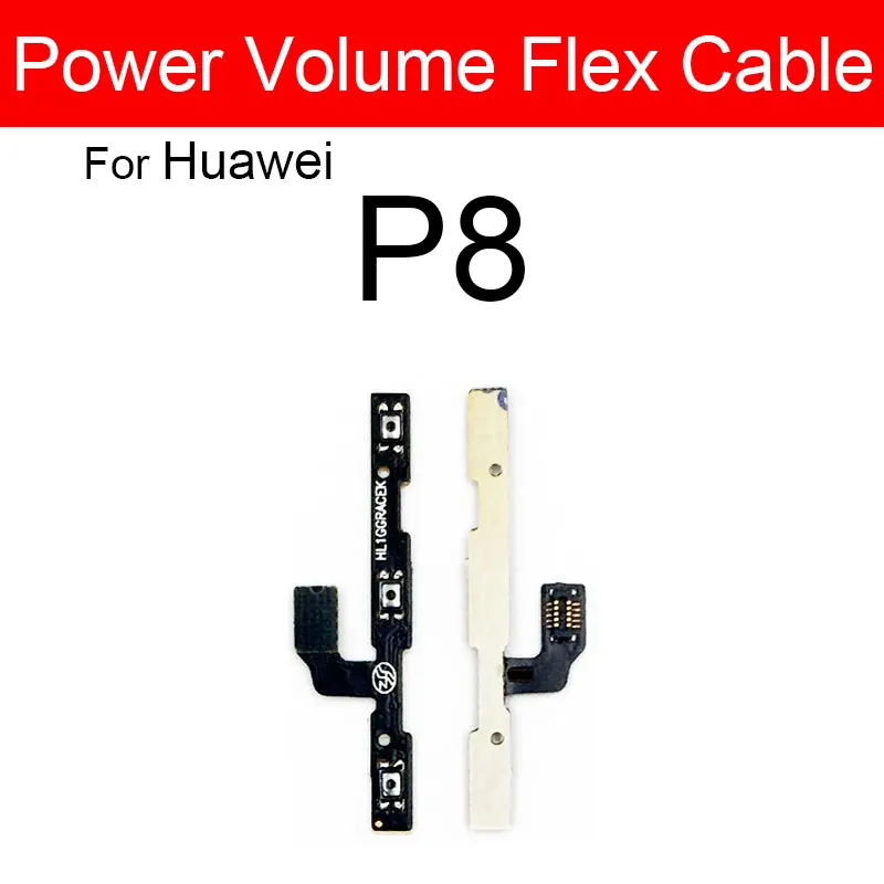 Power Volume Buttons Flex Cable For Huawei P7 P8 P9 P10 P20 Pro P10 P9 Plus P9 P8 Lite Mini 2016 2017 Side Keys Switch Flex Part