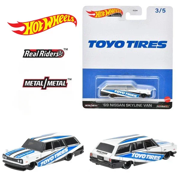 Original Hot Wheels Premium Car Pop Culture Kids Toys for Boys 1/64 Diecast Dairy Delivery Nissan Skyline Van Mercury Comet Gift