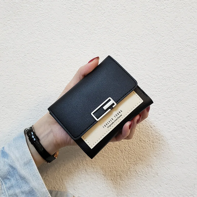 simple-pu-leather-wallet-for-credit-card-women's-long-wallet-men's-square-wallet-functional-small-bag-popular-brand