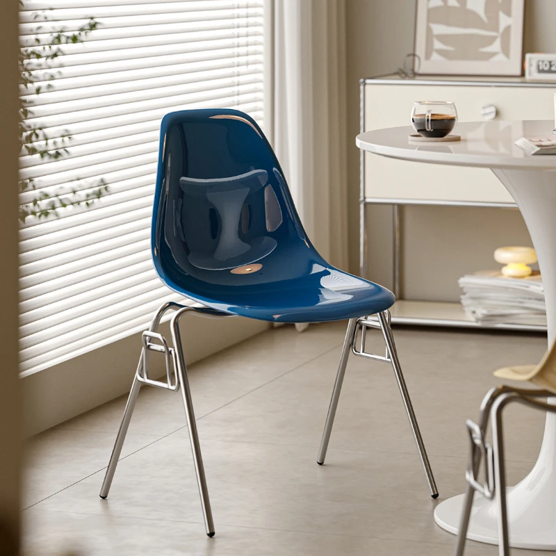 Simple Modern Dining Chair, Home Coffee Shop Backrest Chair, Clothing Store, Net Red Leisure Chair, High Color Desk Chair