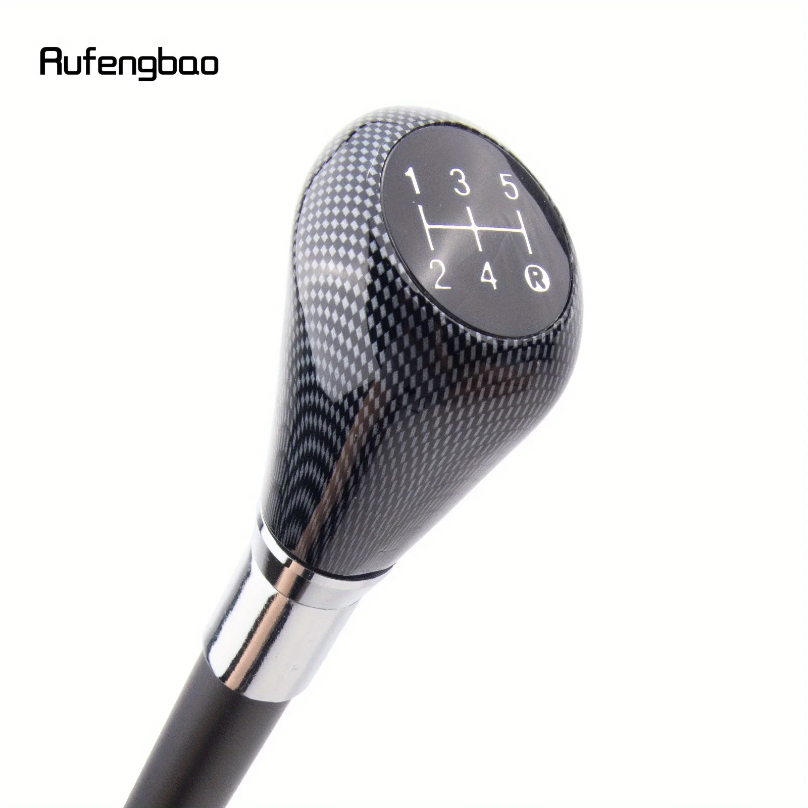 شبكة سوداء بيضاء قصب الأزياء الزخرفية عصا شهم أنيقة تأثيري قصب Crosier أداء المرحلة قصب 93 سنتيمتر