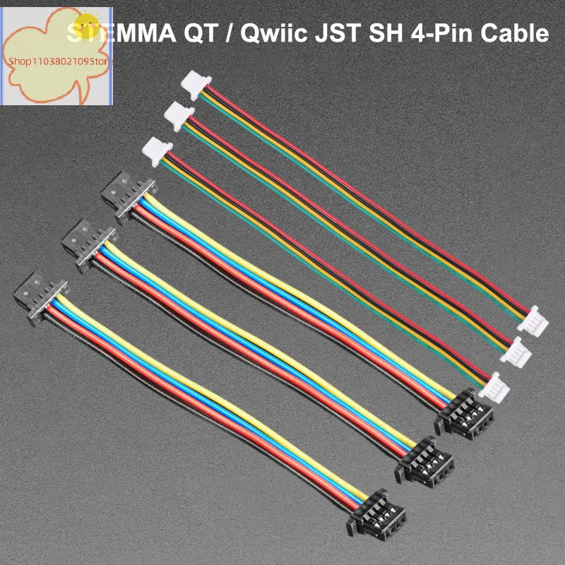 【HT】【YH】1/3/5Pcs 10cm STEMMA QT/Qwiic JST SH 4-Pin Wire Cable Adapter Connector