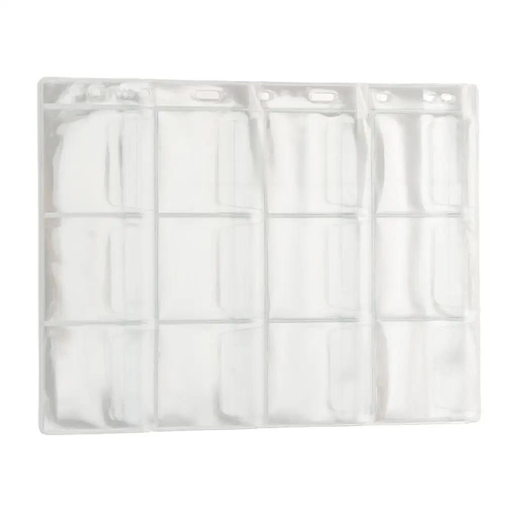 PVC Coin Capsules Album Pages Clear Sleeve Inserts 10 Pack Loose Leaf for Coins Collection Album System