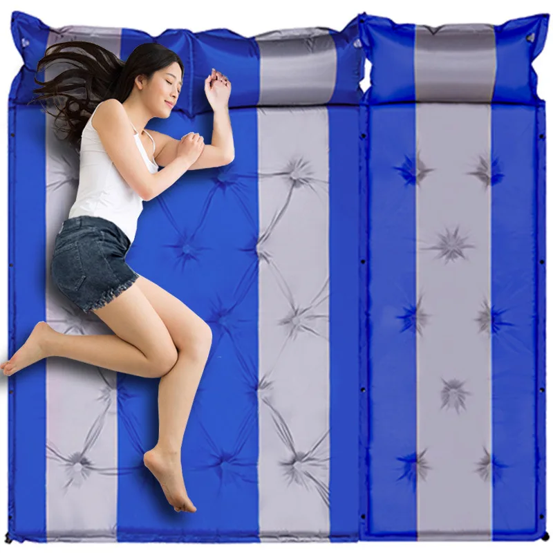 1 2 3 Person Automatic Inflatable Mattress Outdoor Camping Cushion Anti Moisture Car SUV Make Love Sex Sleeping Mat Beach Pad