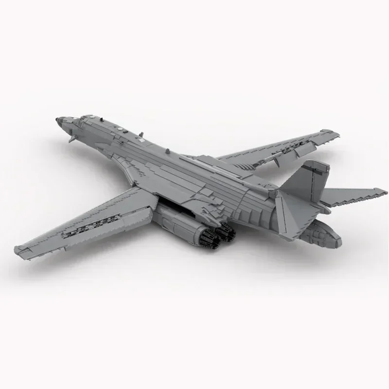 Moc Building Bricks Military Aircraft Model Rockwell B-1 Lancer Technology Modular Blocks Gifts Christmas Toys DIY Sets Assembly