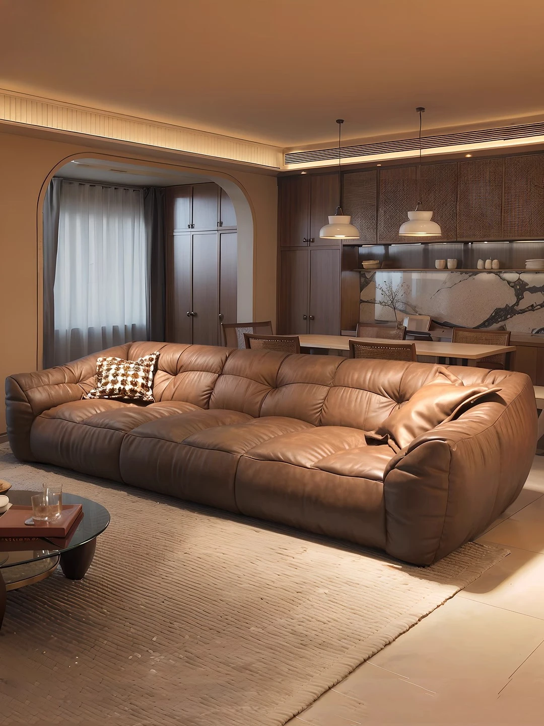 

Pangdun sofa designer 2025 new electric sofa bed can lie down and sleep high-end living room home leather sofa